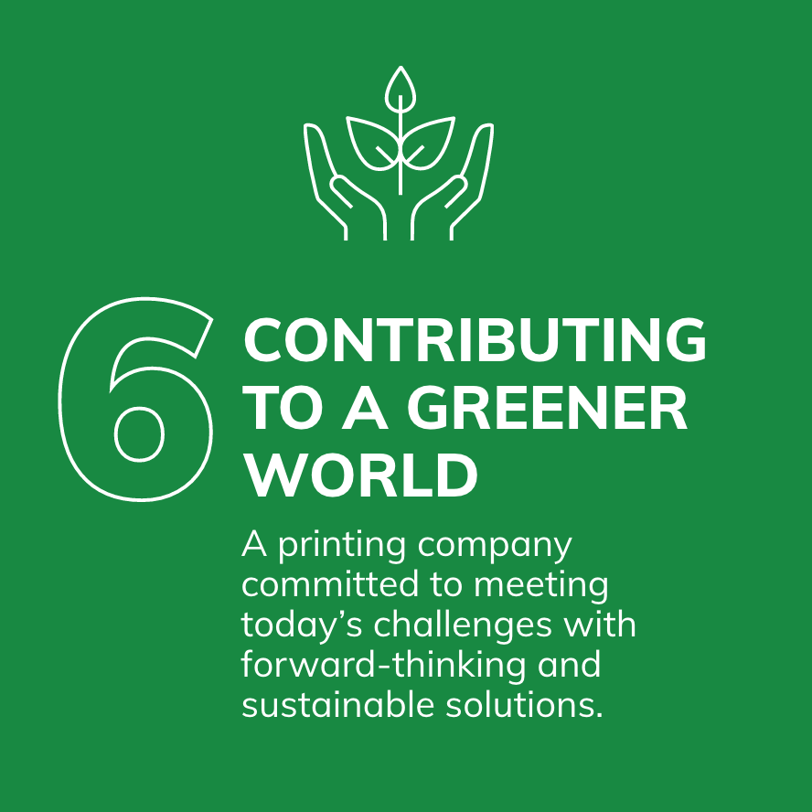 Reason 6 - Contributing to a greener world